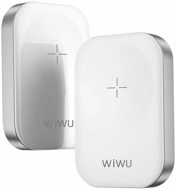 Беспроводное зарядное устройство WiWU M16 Portable Mini Magnetic Wireless Apple Watch Charger White