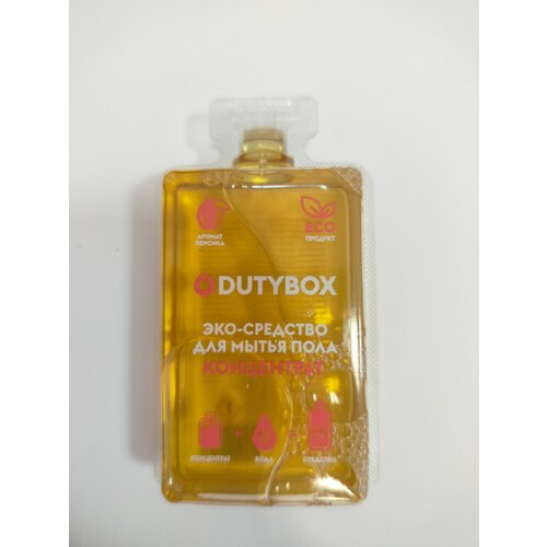 DUTYBOX Средство для мытья пола Персик 50 мл, капсулы концентрат для полов, стен, уборки дома, детск. комнат, антибакт-е.