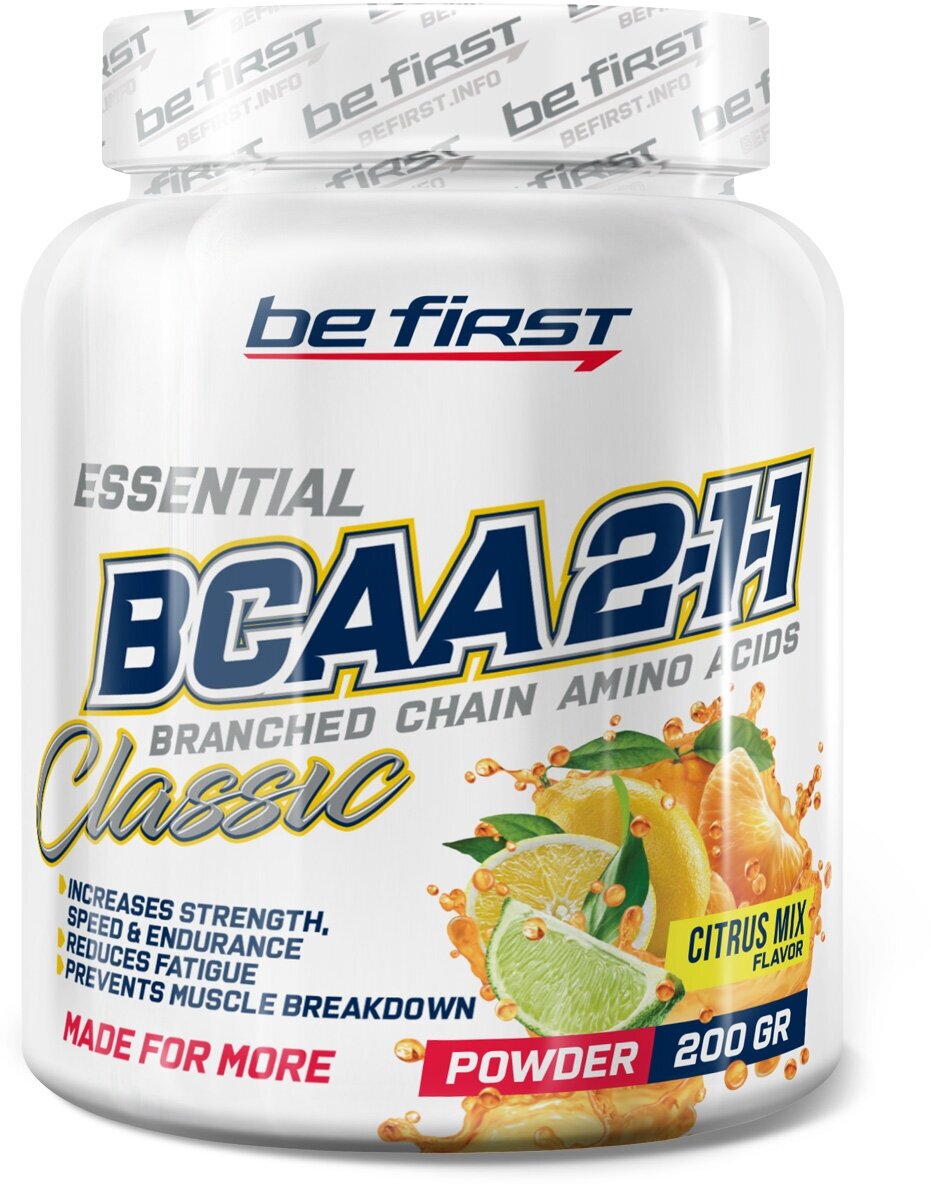 Be First BCAA 2:1:1 Classic Powder - 200 , 
