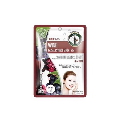 Mitomo тканевая маска Natural 512 с экстрактом вина, 25 г, 1 мл