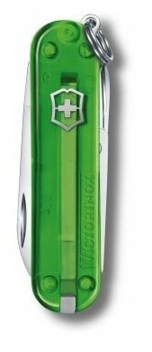 Нож Victorinox перочинный Classic Green Tea (0.6223. T41G) 58мм 7функц. карт. коробка