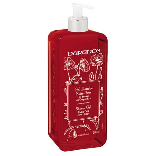 Гель для душа Durance Gel Douche Extra-Doux, 750 мл (мак)