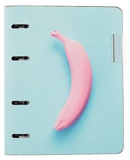 Тетрадь 120 листов, кольцевой механизм "Fancy, банан" (N1689) Доминанта - фото №7