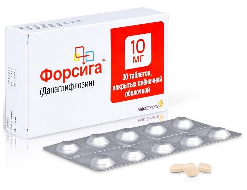 Отзыв о Лекарственное средство AstraZeneca "Форсига" Сахар снижает реально