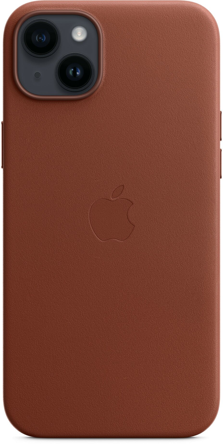 Чехол Apple iPhone 14 Plus Leather Case with MagSafe, midnight (MPP93) - фото №1