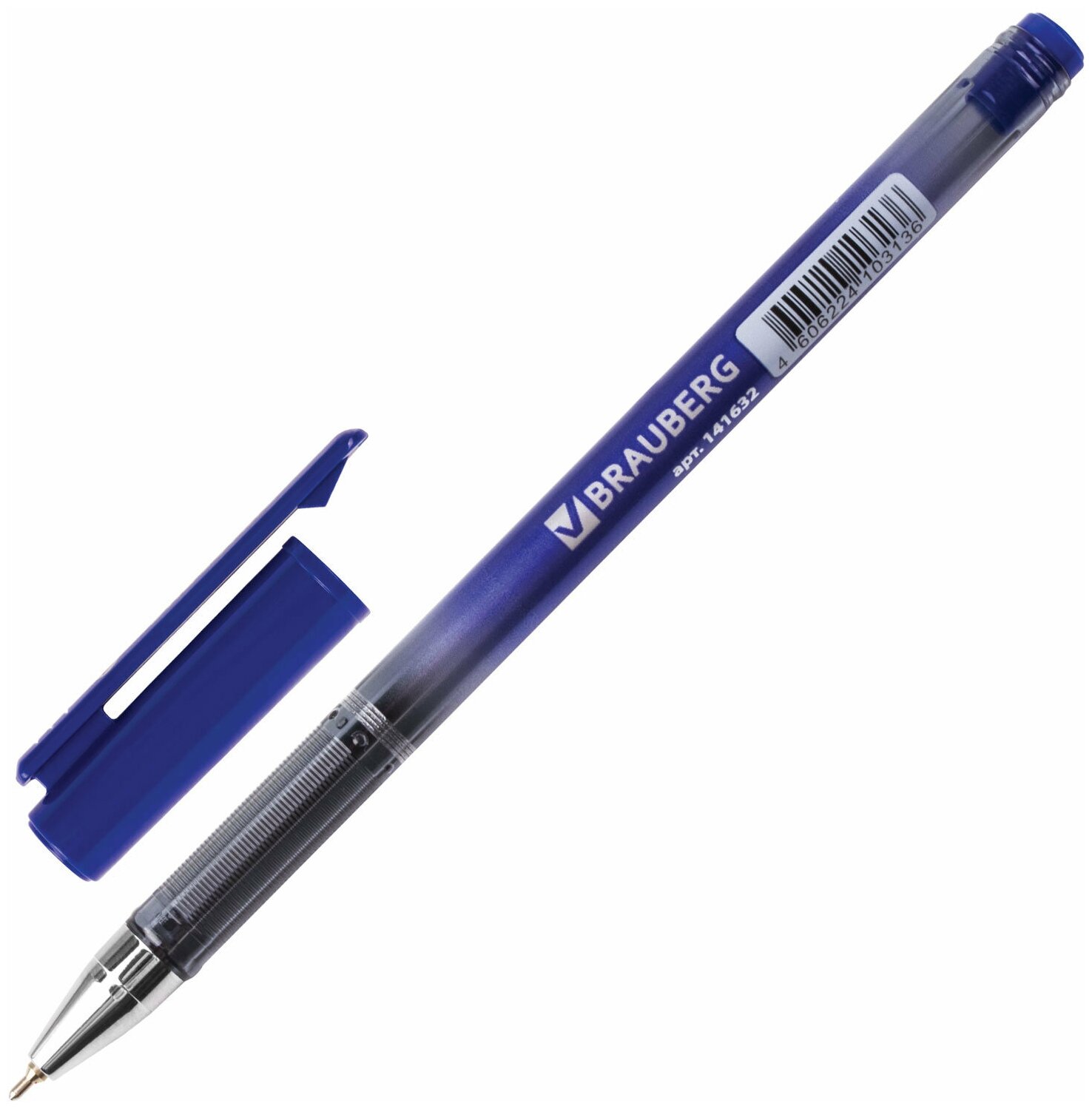 Ручка шариковая Brauberg масляная Profi-Oil, корпус с печатью, 0,7 мм, линия 0,35 мм, синяя, 1 шт (141632)