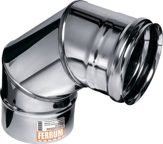 Колено Ferrum f2409 0,5 мм ф 150 мм