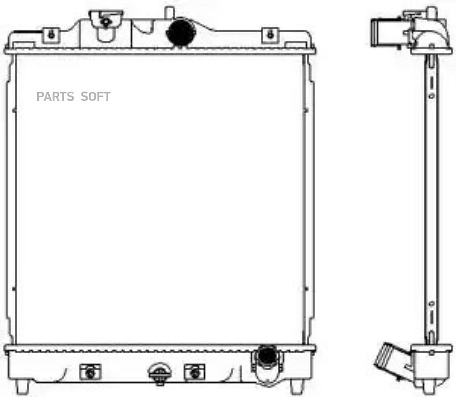 SAKURA Automotive 32111046 радиатор сист. охл. Honda (Хонда) hr-v 1.6 1999 -
