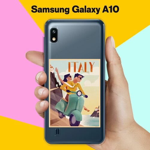 Силиконовый чехол Италия на Samsung Galaxy A10 жидкий неоновый чехол ежевичный дождь на samsung galaxy a10 самсунг галакси а10