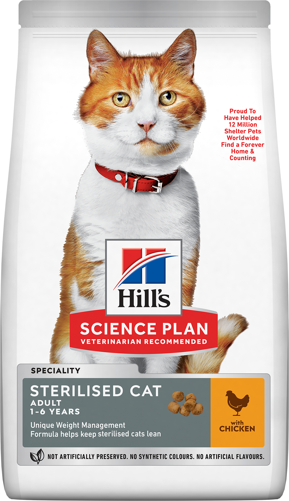 "Hill's Science Plan Sterilised Корм Хиллс для взрослых стерилизованных кошек и кастрированных котов, с курицей, 300г х 3 шт." - фотография № 2