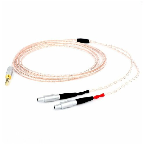 hifi 3 5 2 5 4 4mm balanced occ single crystal silver headphone upgrade cable cable for hd800 hd800s hd820 headset cable Балансный кабель 4.4мм для наушников Sennheiser HD800, HD800s, HD820s, HD820