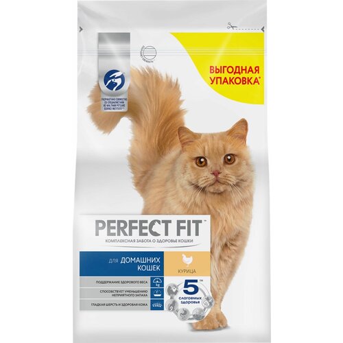 Perfect FIT корм для домашних кошек с курицей, 2,5кг - 3пачки