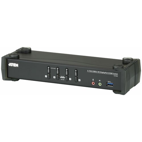 ATEN 4P USB 4K DP/F. Audio KVMP/USB3.0 Switch / CS1924-AT-G