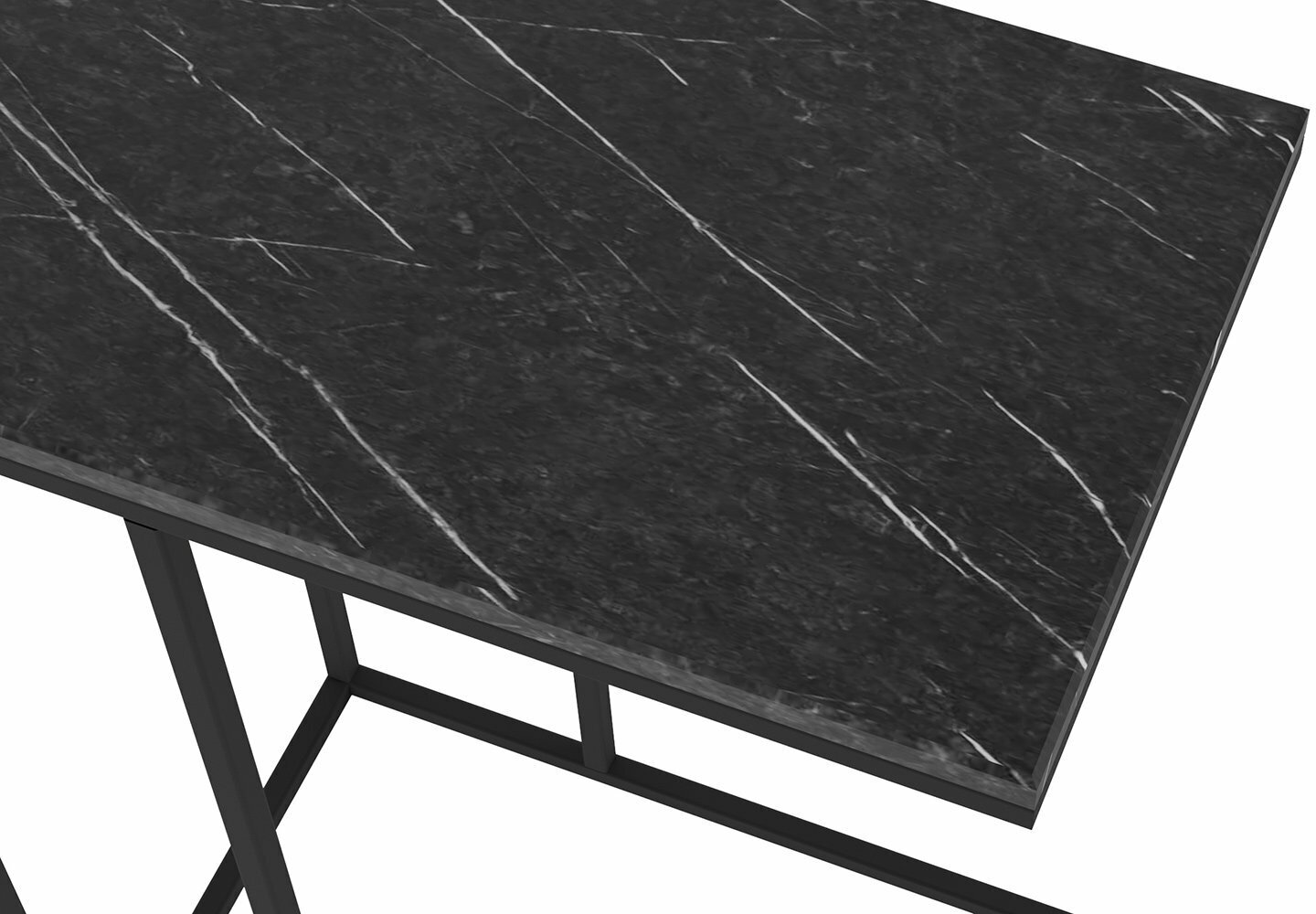 Придиванный стол Hoff Агами, 50х70,5х31 см, цвет чёрный мрамор, чёрный