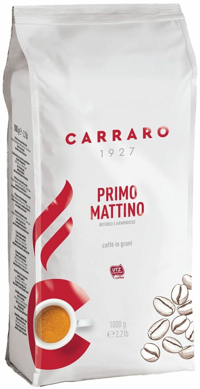 Кофе в зернах Carraro PRIMO MATTINO 1 КГ