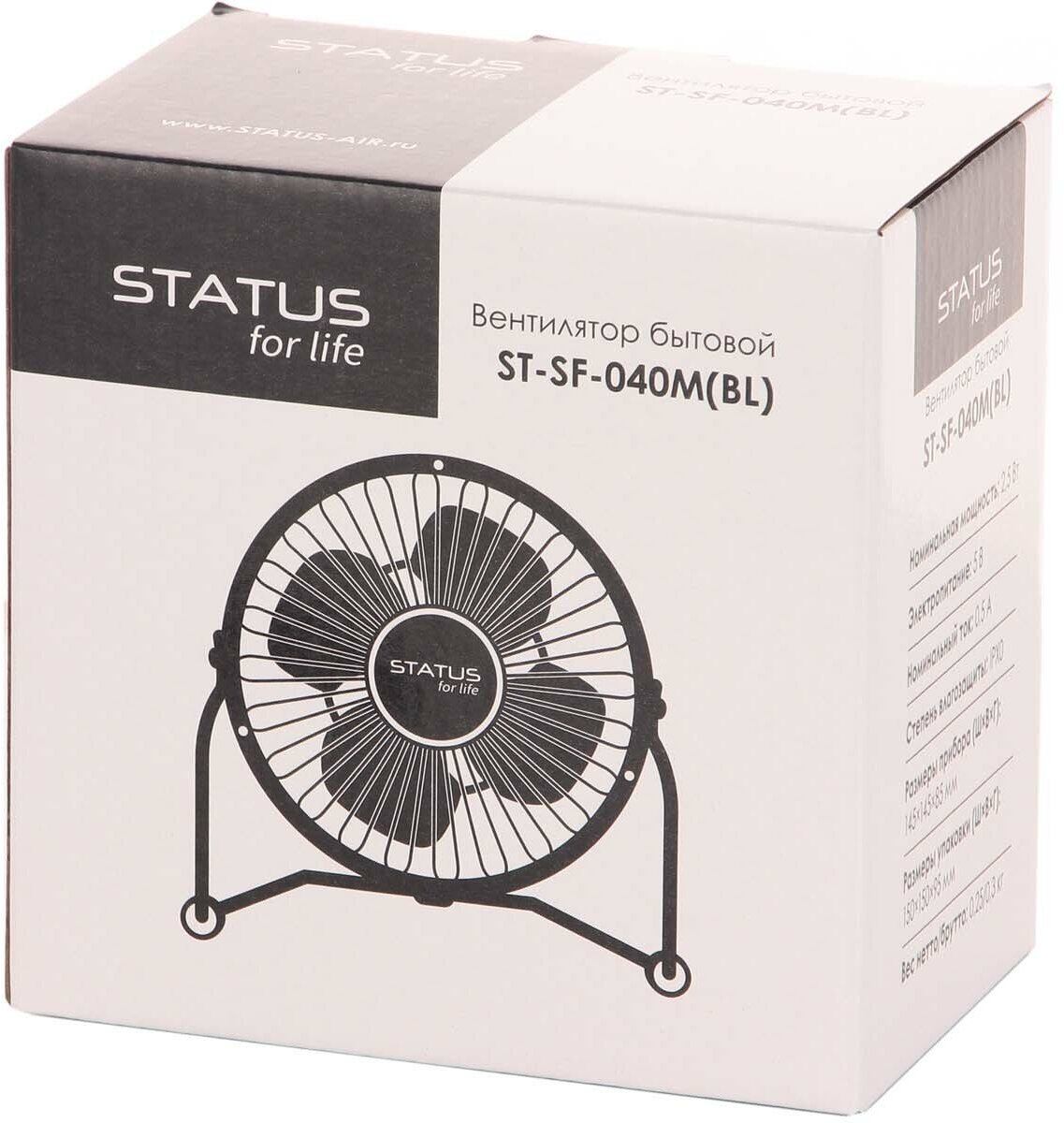 Вентилятор настольный STATUS for life ST-SF-040M(BL) - фотография № 3