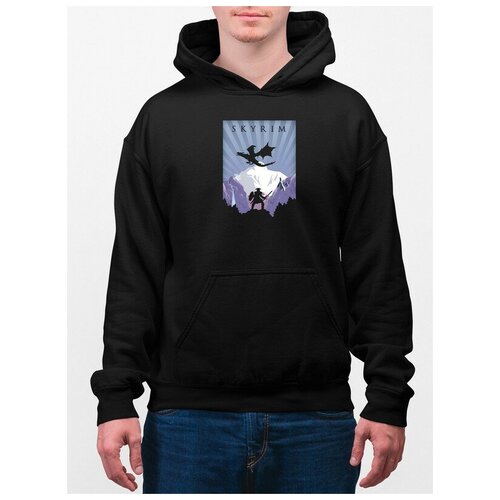 фото Худи унисекс каждому своё "the elder scrolls iv/skyrim/скайрим" черное m