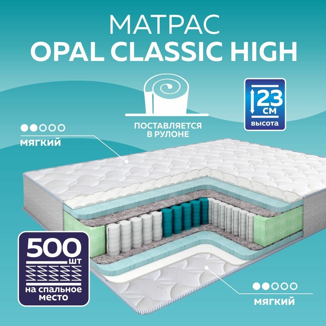 Матрас пружинный OPAL CLASSIC High 200х200