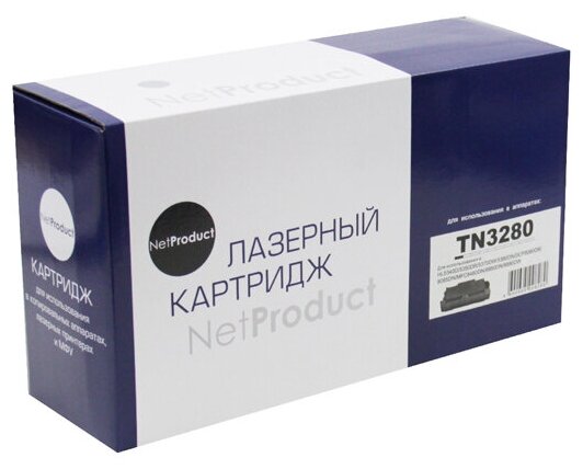 Тонер-картридж NetProduct (N-TN-3280) для Brother HL-5340/5350/5370/5380/DCP-8070D, 8K