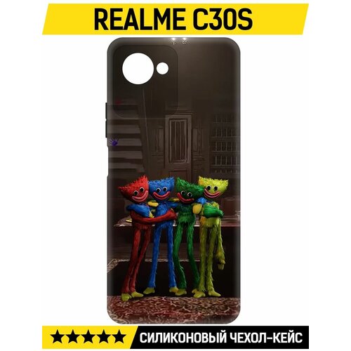 Чехол-накладка Krutoff Soft Case Хаги Ваги - Мини-Хаги для Realme C30s черный