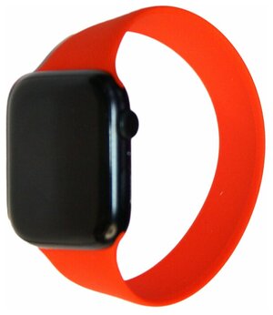 Ремешок для Apple Watch 38/40 mm Sport Band монобраслет силиконовый (размер L/160 мм) <красный>