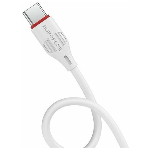 Дата-кабель Borofone BX17 USB-MicroUSB, 1 м, белый дата кабель usb для apple watch borofone bq13 белый