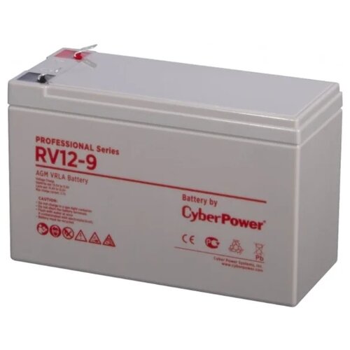 Аккумуляторная батарея CyberPower Professional RV 12-9 12В 9 А·ч аккумуляторная батарея cyberpower standart rc 12 9 12в 9 а·ч