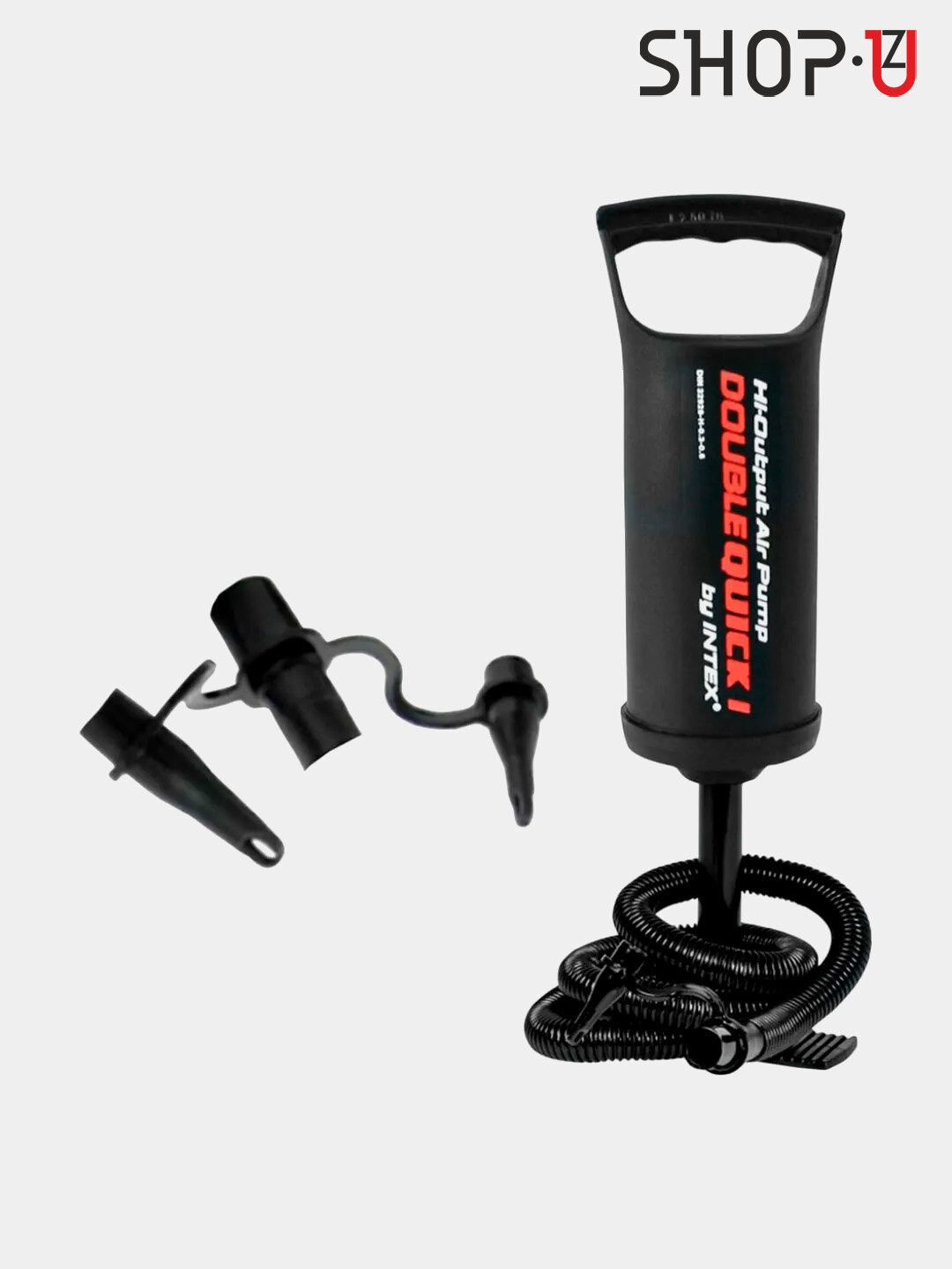 Насос ручной Intex, Double Quick III, черный — фото 1