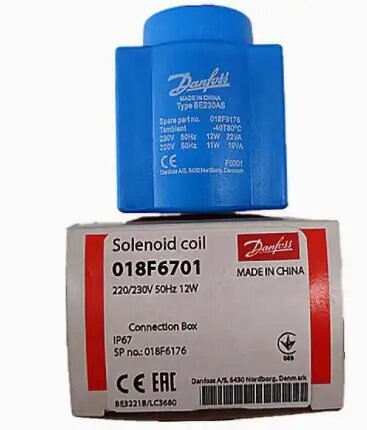018F6701, 018F6176, 018F6757, Danfoss, пневматические компоненты, серия катушек электромагнитного клапана, 018F6701