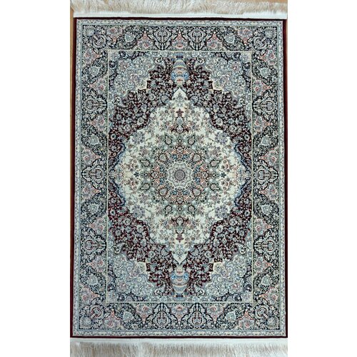 фото Коврик персидский тканый высокоплотный "aynoor бордовый" 100х150 см farrahi carpet