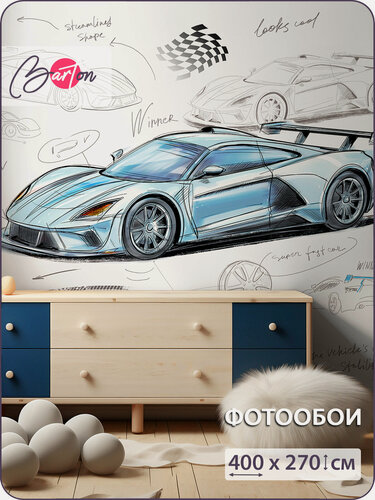 Изображение товара Фотообои на стену флизелиновые 3d Для подростков Машина Граффити 400х270 см Bartonwall K325_C