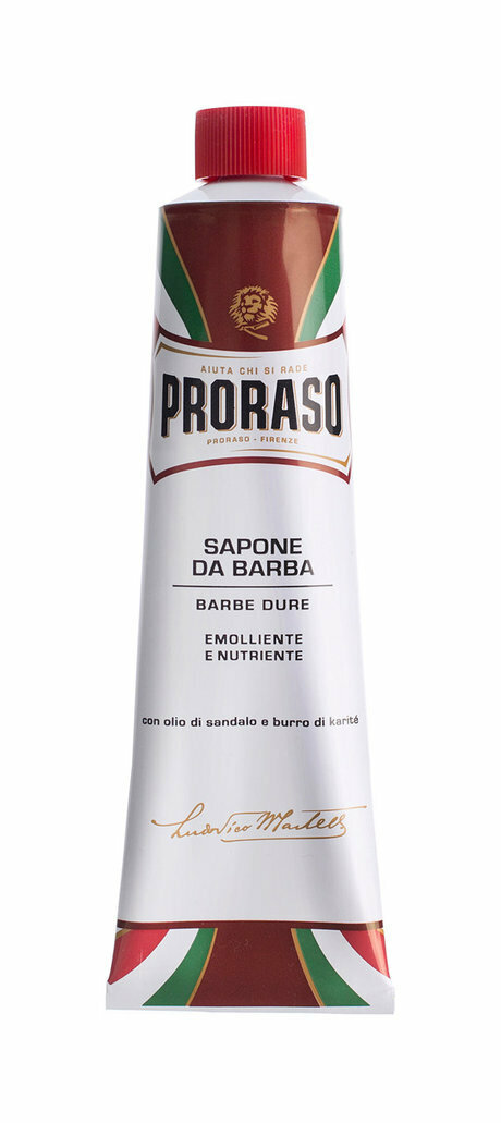 PRORASO Крем для бритья питательный с маслом сандала и маслом ши муж 150 мл