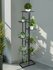 Подставка для цветов Greengo, 8 полок, 43 × 22 × 141 см, напольная, металл, чёрн...