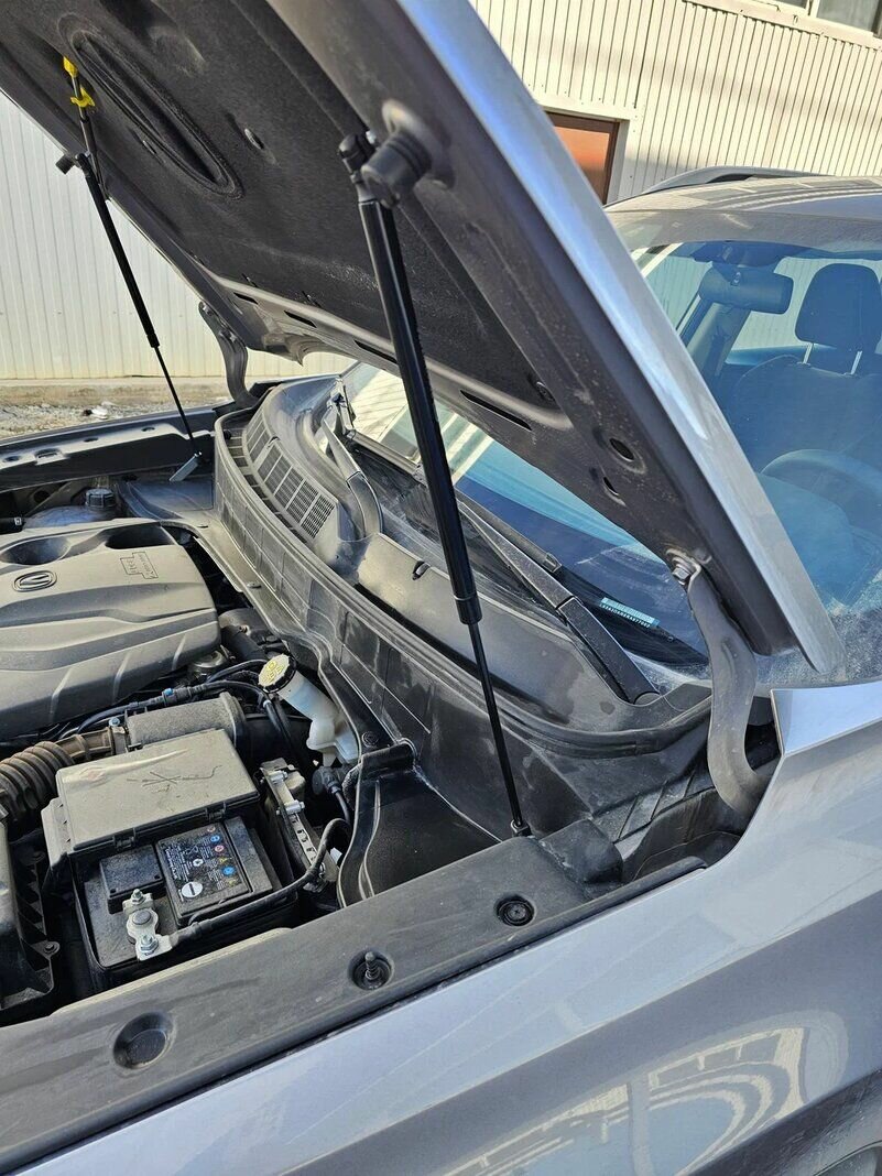 Газовые упоры капота для Changan CS35PLUS 2018-НВ без сверления, комплект — фото 1