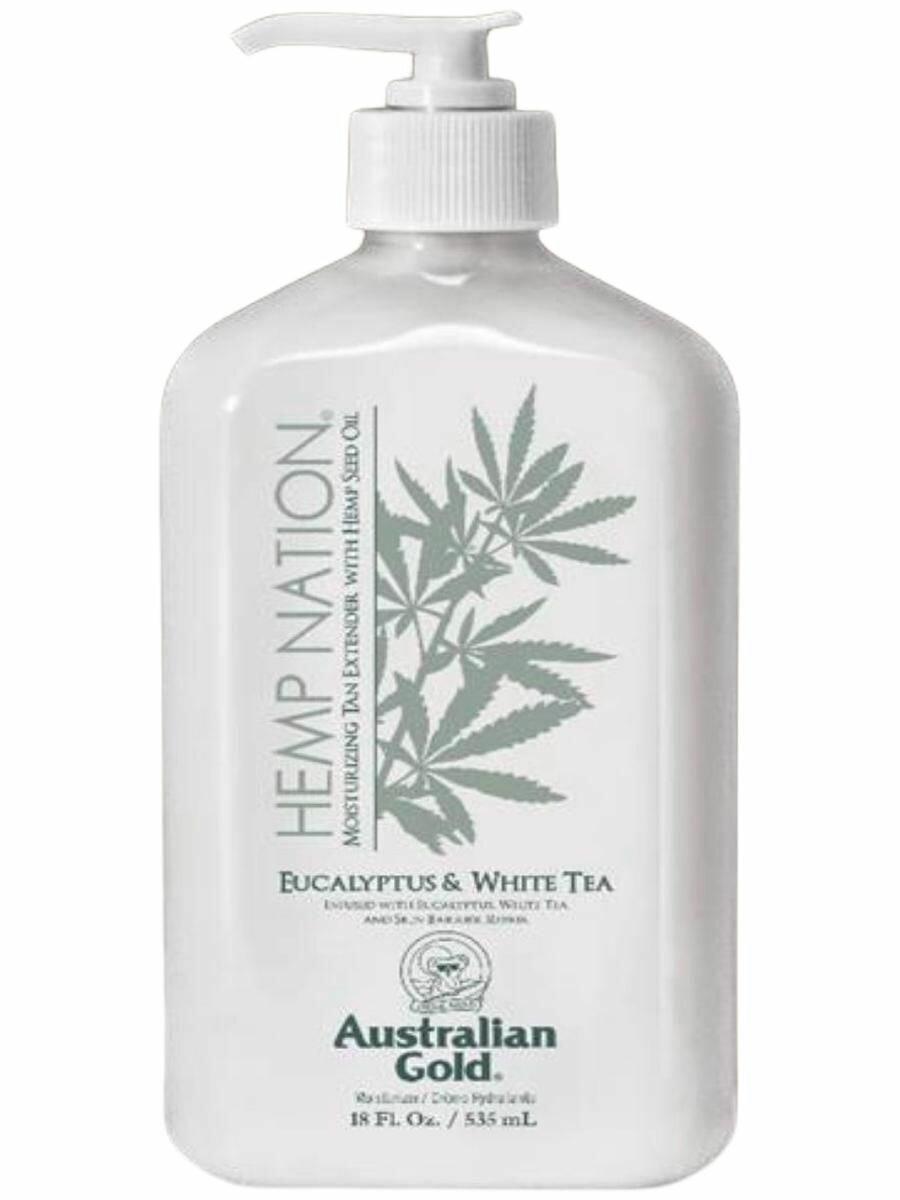 Australian Gold Питательный лосьон для тела Eucalyptus & White Tea, серия Hemp Nation 535 мл