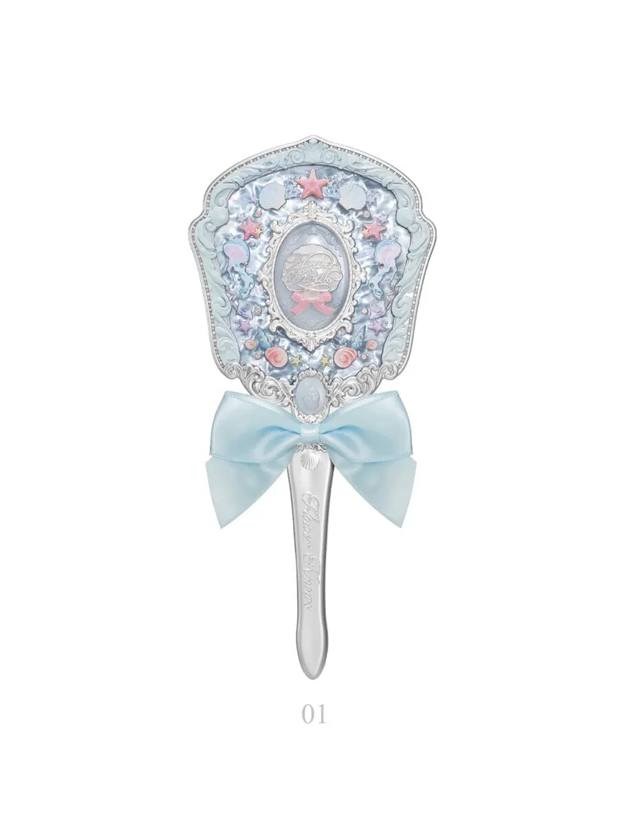 Зеркало c ручкой Shell's Jewel 01 Blue Seashell