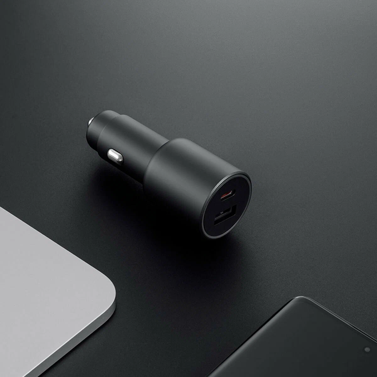 Автовизитки Xiaomi Автомобильное зарядное устройство Xiaomi Car Charge 1A1C 43W (Black)