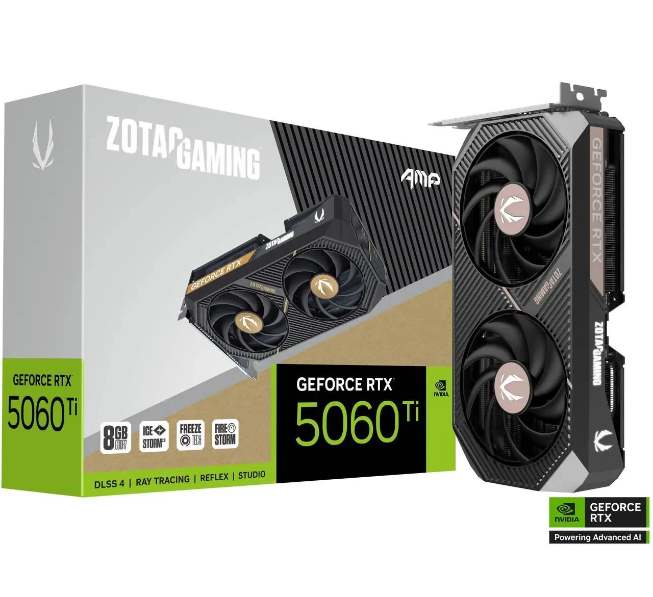 Zotac - 8GB GeForce RTX5060Ti TWIN EDGE GDDR7 128bit HDMI 3-DP (ZT-B50610E-10M) — фото 1