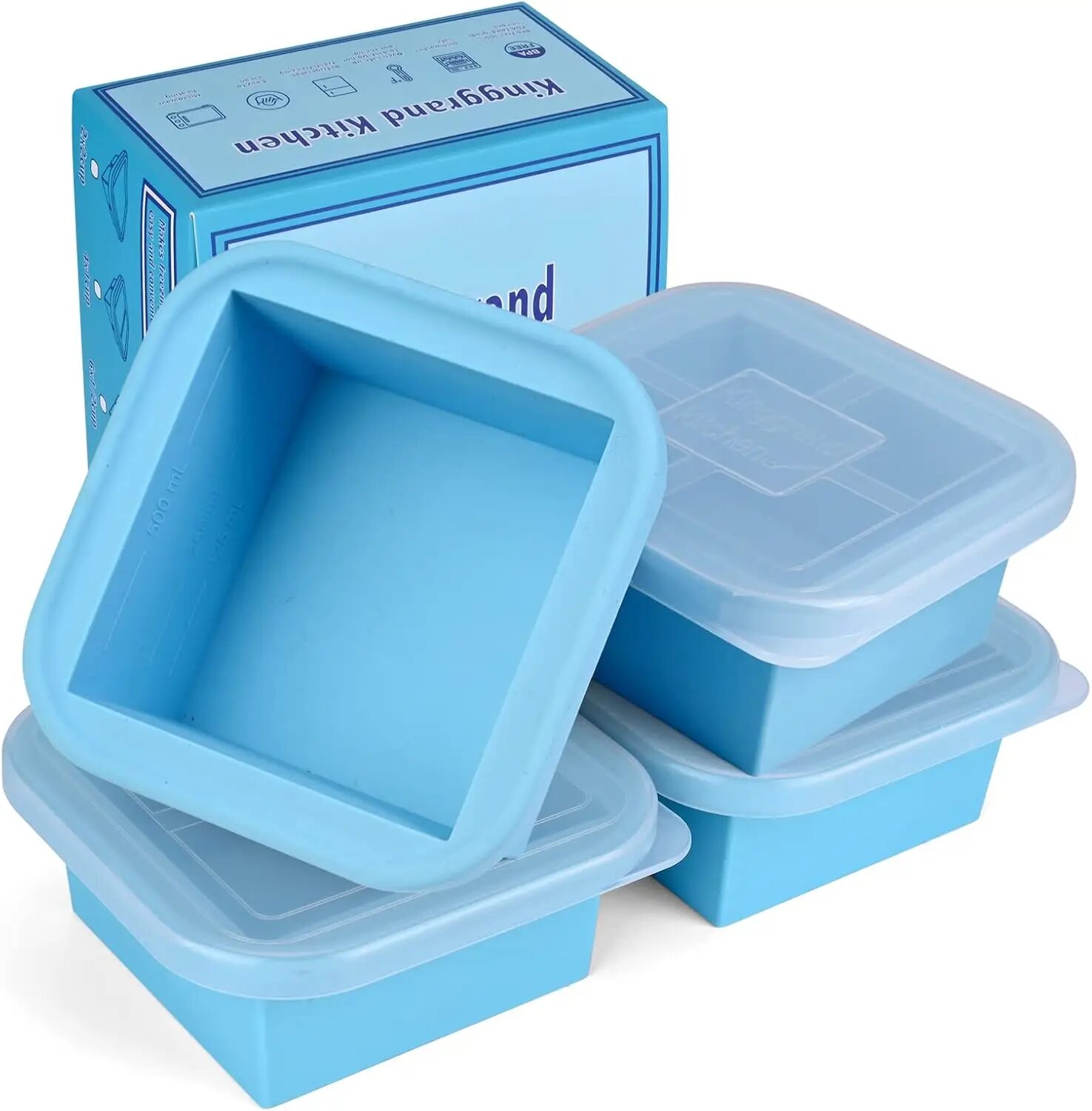 Силиконовый лоток для заморозки супов 1cup-4 pcs set