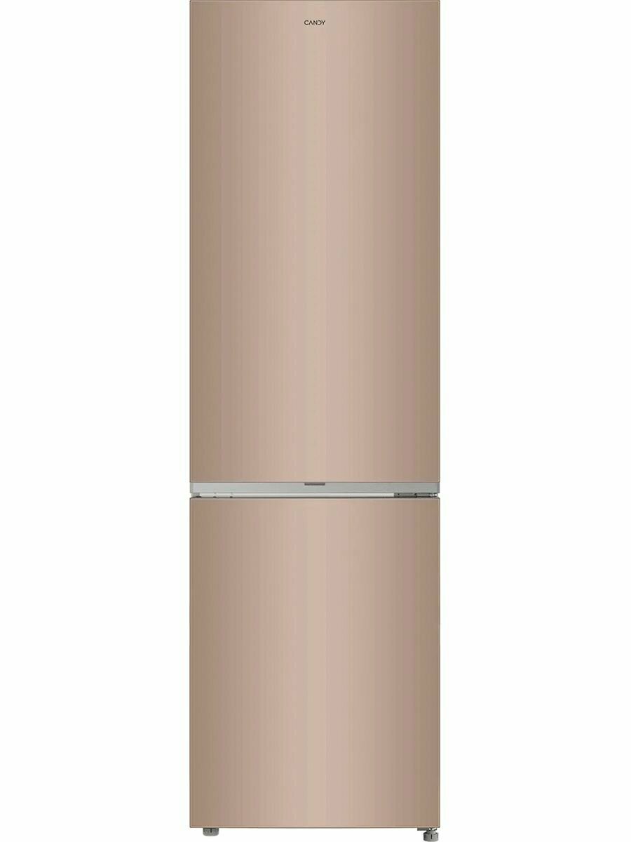 Холодильник Candy CFN6200G, с морозилкой, No Frost, 2 двери, золотой, перевешиваемые дверцы