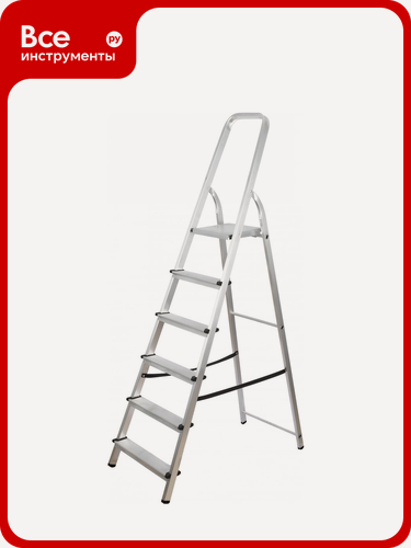 Изображение товара Алюминиевая стремянка 6 ступеней Gigant AS 106