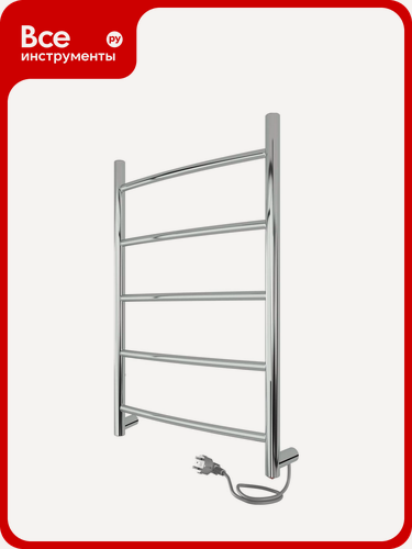 Изображение товара Полотенцесушитель INDIGO Arc electro 60/40 (скр. монтаж, унив. подкл. R/L, полиров.) LCAE60-40R