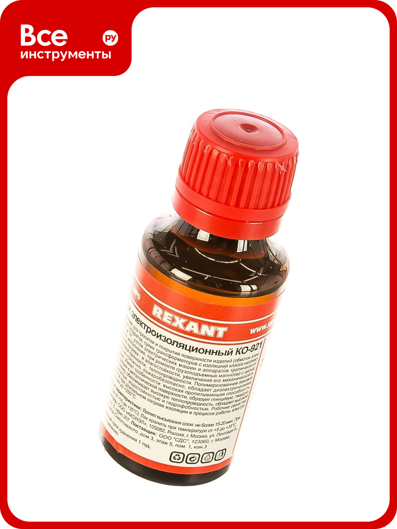 Лак электроизоляционный KO-921 30 мл REXANT 09-3788
