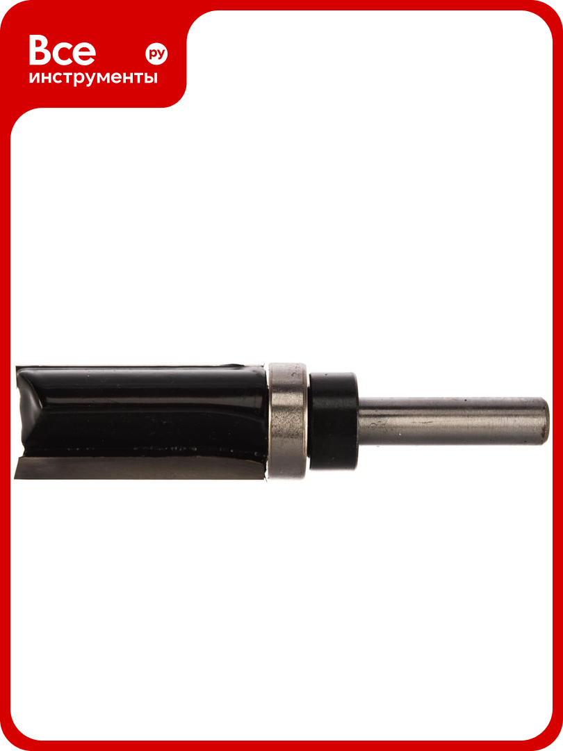 Фреза кромочная прямая с верхним подшипником серия 1021 (19x40 мм; хвостовик 8 мм) Росомаха 802104