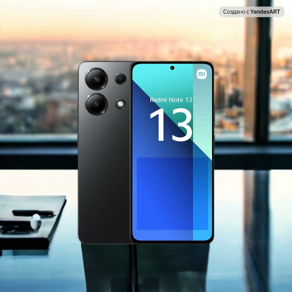 Смартфон Xiaomi "Redmi Note 13", Dual SIM, 8/256GB, midnight black