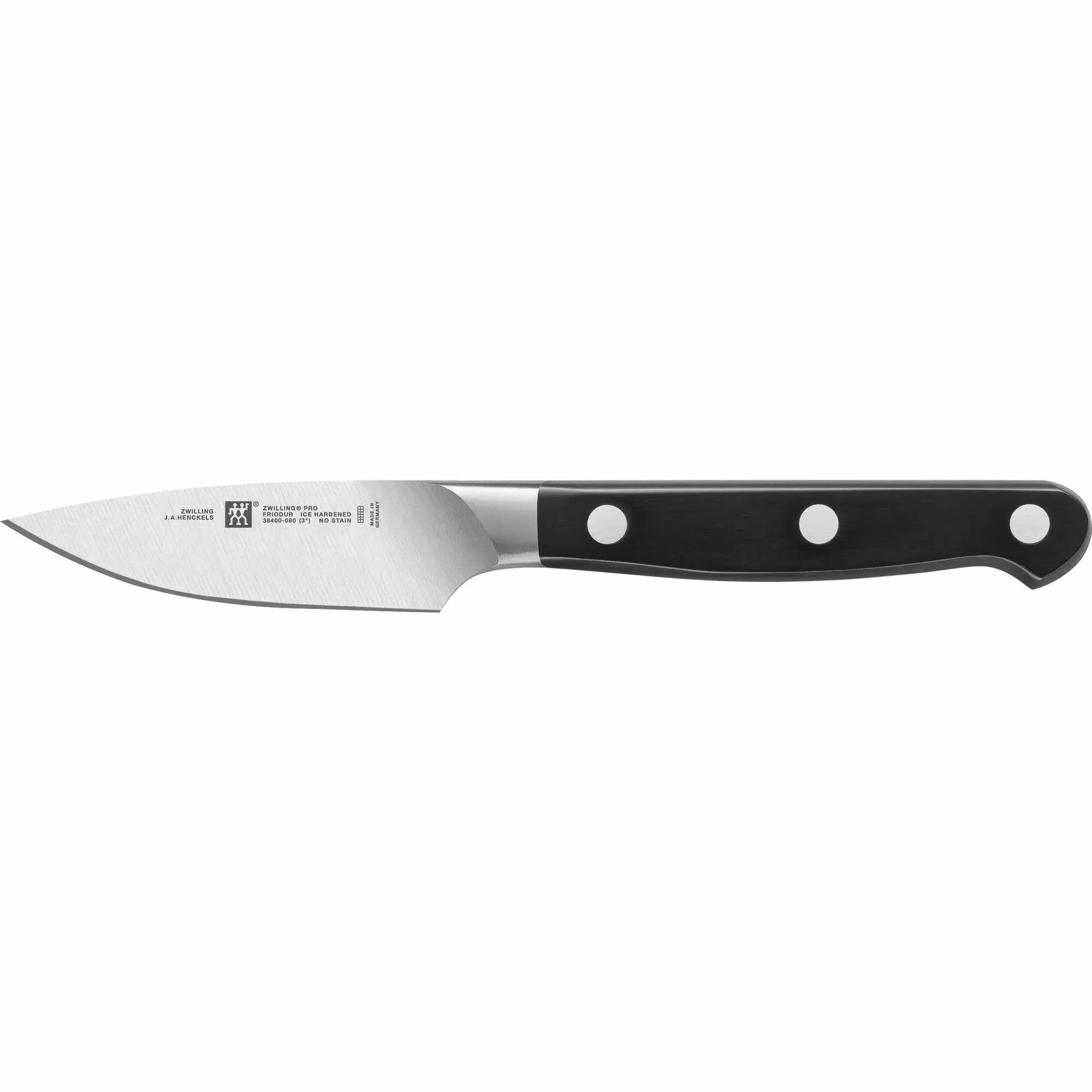 Нож для овощей ZWILLING Pro 8 cm (38400-081-0), черный/серебряный