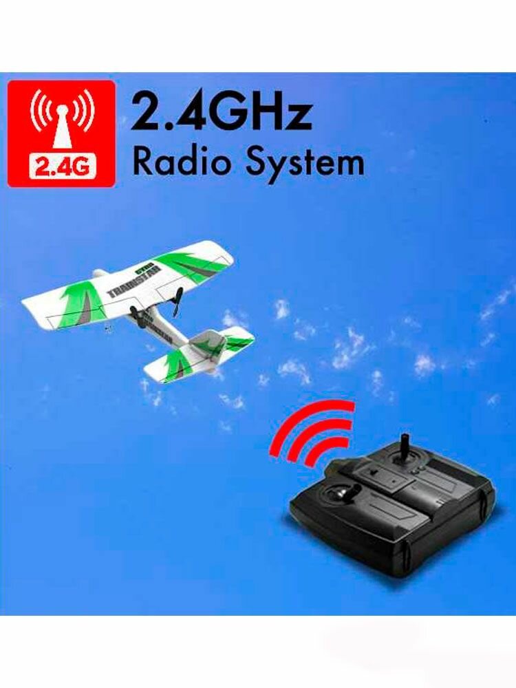 Радиоуправляемый самолет Volantex RC Trainstar Micro 2.4G 2ch RTF - EXA78103R — фото 1