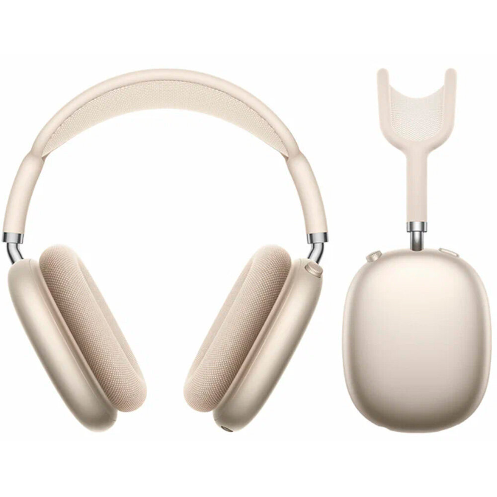 Hoco Наушники беспроводные полноразмерные Hoco W65 Plus Happy ANC BT, Bluetooth 5.4, star color, бежевый — фото 1