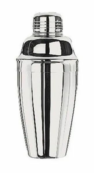 Шейкер европейский "Пробар"; сталь нерж;0,5л; D80, H205мм; серебрист.