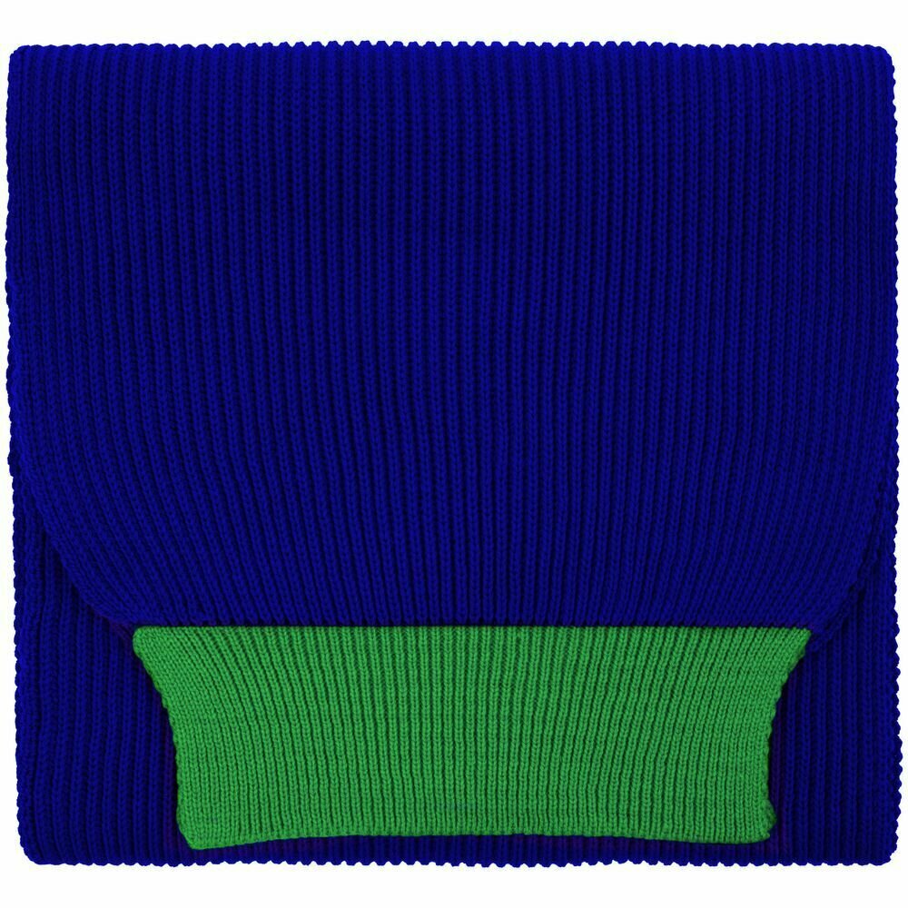 Шарф teplo для мужчин,140х24 см, универсальный, синий